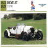 CARS CARD FICHE TECNICO STORICA BENTLEY 3 LITRE - Moteurs