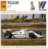 CARS CARD FICHE TECNICO STORICA WILLIAMS FW07 - Motoren