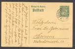 Königreich Bayern Postal Stationery Ganzsache Entier Postkarte ROTHENFELS 1917 To Barmen - Postal  Stationery