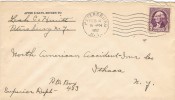 1016. Carta PETERSBURG (N.Y.) 1952 A Itaca - Lettres & Documents