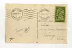 - MONACO . AFFRANCHISSEMENT SIMPLE SUR CP DE 1937   POUR LA FRANCE - Postmarks