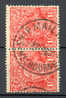 Australia Pair Of 1½ D. King George V Red, Deluxe SHIP MAIL MELBOURNE Cancel !! - Gebraucht