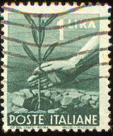 Pays : 247,04 (Italie: Royaume : Umberto II (1944-1946)  Yvert Et Tellier N°:  488 (o) - Usados