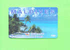 MALDIVE ISLANDS - Magnetic Phonecard/Tropical Beach Scene - Maldivas