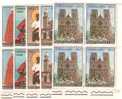 28909)n°5 Quartine Serie Complete Viaggio Paolo VI In Asia Di 5 Valori - Nuove - Unused Stamps