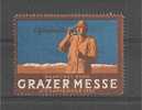 GRAZ Messe 1927 Alpenlandler Alpes Apls Mountain Montagne Montaña Vignette Poster Stamp Viñeta - Escalada