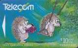 # NEW_ZEALAND NZ13S_3 1992 Cartoon Issue - Hedgehod & Swings 10 Gpt 01.92 Tres Bon Etat - Nueva Zelanda