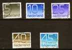 Pays Bas Y&T N° 1041 - 1042 - 1043 - 1044 - 1045 Oblitéré - Used Stamps