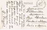 Postal FLUMET (Rodano Alpes) 1912.  Franquicia Militar - Cartas & Documentos