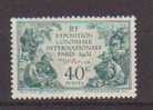 WALLIS ET FUTUNA N°66 EXPOSITION COLONIALE DE PARIS 1931 *neuf Et Charniere - Unused Stamps