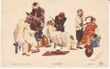 Barbers Shave Barbiers, Algeria Artist Signed C1920s/30s(?) Vintage Postcard - Métiers