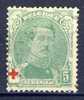 #Belgium 1914. Red Cross. Michel 107. 5 EUR. Cancelled(o) - 1914-1915 Red Cross