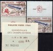 Raketen EXPO Philatelec 1964 Frankreich 2x1480 Zf O / U Plus EK O 54€ Postreiter Funkturm Philatelic Se-tenant Of France - Europa