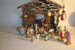 DECORATION DE NOEL / CRECHE COMPLETE  / EPOQUE 1950 / PARFAIT ETAT - Kerstkribben