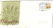 AUSTRALIA  FDC THINKING OF YOU  FLAWER  43 CENTS STAMP   DATED 3-09-1990 CTO SG? READ DESCRIPTION !! - Lettres & Documents