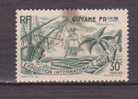 COLONIES.GUYANE.N°144 EXPOSITION INTERNATIONALE DE PARIS 1937 Oblitéré Et Tache - Autres & Non Classés