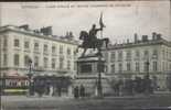 BRUXELLES - Place Royale Et Statue Godefroid De Bouillon ELECTRIC TRAM VOITURE TRAM  A L'electricite - Zonder Classificatie