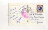 - MONACO . AFFRANCHISSEMENT SIMPLE SUR CP DE 1958  POUR LA FRANCE - Postmarks