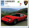 CARS CARD FICHE TECNICO STORICA LAMBORGHINI MIURA - Automobili