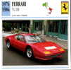 CARS CARD FICHE TECNICO STORICA FERRARI 512 BB - Cars