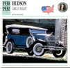 CARS CARD FICHE TECNICO STORICA HUDSON GREAT EIGHT - Voitures