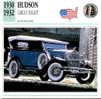 CARS CARD FICHE TECNICO STORICA HUDSON GREAT EIGHT - Auto's