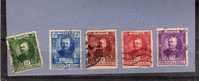 MONACO TIMBRE N° 65 A 69 OBLITERE PRINCE LOUIS II SERIE COMPLETE - Used Stamps