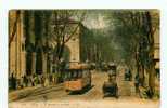 06 - NICE - AVENUE De La GARE - TRAMWAY - CALECHE - BELLE CPA ANIMEE - Scan Recto-verso - Ferrovie – Stazione