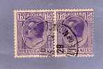 MONACO TIMBRE N° 77A OBLITERE SERIE ARMOIRIES EFFIGIES ET VUES PAIRE HORIZONTALE - Used Stamps