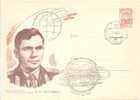 USSR Gagarine Vostok 1 Spaceship/Vaisseau Cacheted Postal Stationery Cover Lollini#1727-1962 - Russia & USSR