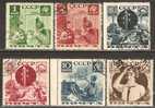 Russia / Soviet Union 1936 Mi# 542-47 C X Used - Perf. 14 - Oblitérés