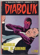 Diabolik (Astorina 1977) Anno XVI° N. 1 - Diabolik