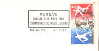 1981  France   74  Megeve  Curling  Sur Carte - Hiver