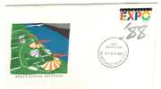 AUSTRALIA  FDC EXPO'88 BRISBANE QUEENSLAND 1 STAMP OF 37 CENTS    DATED 29-04-1988 CTO SG? READ DESCRIPTION !! - Lettres & Documents