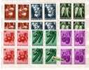 Bulgaria / Bulgarie 1958 Vegetables    6v.-  MNH.**   Block Of Four - Unused Stamps
