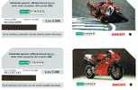 ITALIA - INFOSTRADA (URMET) - C&C 8022.8023 -  MOTOCICLISMO: DUCATI (SERIE COMPLETA DI 2 SCHEDE)  -  USATE  -  RIF. 1314 - Pubbliche Tematiche