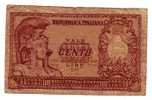 BILLET ITALIE - P.92a - 1951 - 100 LIRES - REPUBBLICA ITALIANA - BIGLIETTO DI STATO - 100 Liras