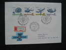 Ungarn 1967, Int. Luftpostmarkenausstell., Aerofila '67 Budapest, Tag Der Briefmarke Mi 2351A-2354A (4er Streifen) FDC - Sonstige (Luft)