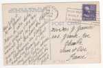 Timbre Yvert N° 372 / Carte , Postcard  De Chicago De 1950 Pour La France, 2 Scans - Briefe U. Dokumente