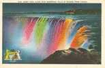 Canada - Night View Close View Horseshoe Falls Of Niagara From Canada Postcard [P601] - Chutes Du Niagara