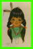 INDIENS - LITTLE DOE - PETITE FILLE INDIENNE - CIRCULÉE EN 1988 - - Indianer