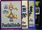 DDR 1990 Historische Posthausschilder 3302/5 Maxi-Kt.1-4/90 SST 10€ Maximumkarten Post-Schilder Art Maxicards MC Germany - Cartas Máxima