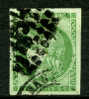 Mi.N°38 Dallay N°39 Dallay N° 42 1870, Ceres (Bordeaux-Ausgabe). Halsschatten In Strichen; 5 Centime Grün - 1870 Emission De Bordeaux