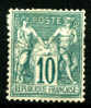 Mi.N°60 I *  Yvert N° 65* 1876 Type I N Sous B Timbre Gomme Non Complet,  à Gauche Une Dent Court Siehe Scan - 1876-1878 Sage (Tipo I)