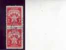 COAT OF ARMA-7 DIN-PORTO-PAIR-POSTMARK-ZADAR-ZARA-CROATIA-YUGOSLAVIA-1946 - Strafport