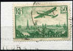 Mi.N°311b Gest.. Yvert N°  PA 14b Oblit 1936 Caudron 635 "Simoun, Le Timbre Est Sur Le Fragment Et Trois Fois Vérifier - 1927-1959 Used