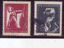 REBELLION IN CROATIA-10 ANNIV-SET-M OREŠKOVIC-NATIONAL HERO-SCULPTURE-A AUGUSTINCIC-YUGOSLAVIA-1951 - Used Stamps