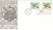 THEME CAFE ENVELOPPE FDC 1966 DES NATIONS UNIES - Other & Unclassified