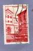 MONACO TIMBRE N° 172 OBLITERE PLACE SAINT NICOLAS 40C ROUGE BRIQUE - Gebruikt