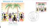 FDC 607  WALLIS Et FUTUNA  N°  388  FRESQUE MURALE - FDC